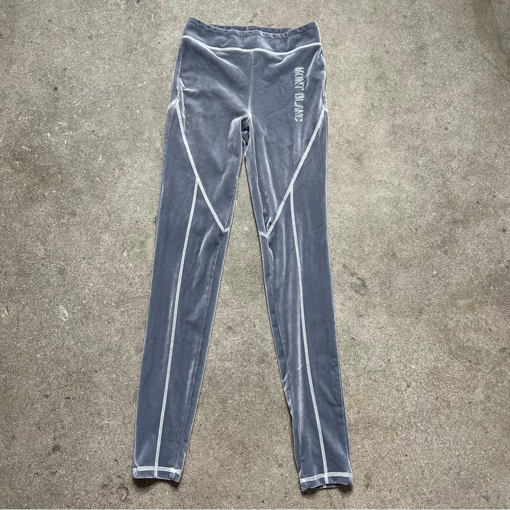 Gray Velvet Leggings 🤍✨